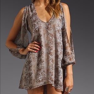 Lovers + Friends Snakeskin mini dress